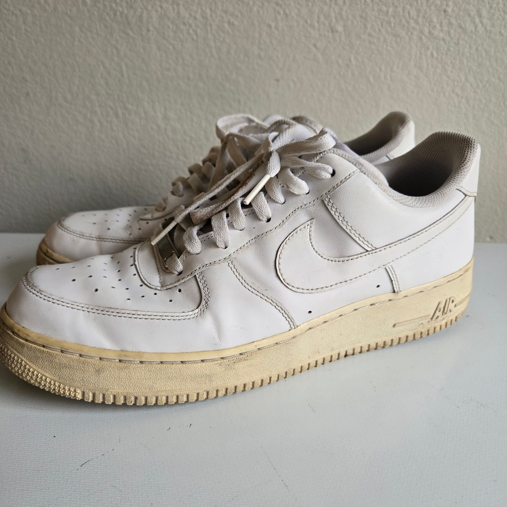 Nike Air Force 1 Low 07 Mens White Sneakers‎ 315122-111 Size 12 AF1 Low Top